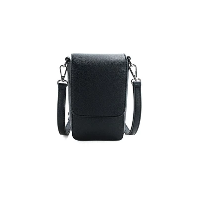 Amber Vegan Leather Tech Crossbody Bag