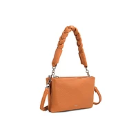 Big Braid Testa Vegan Leather Crossbody Bag