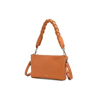 Big Braid Testa Vegan Leather Crossbody Bag