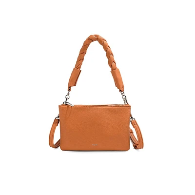 Big Braid Testa Vegan Leather Crossbody Bag