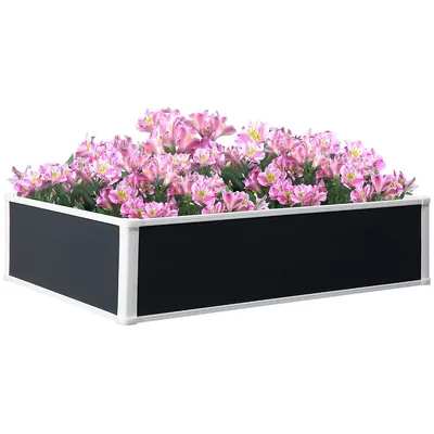 47" X 35" X 12" Raised Garden Bed Planter Box For Flowers