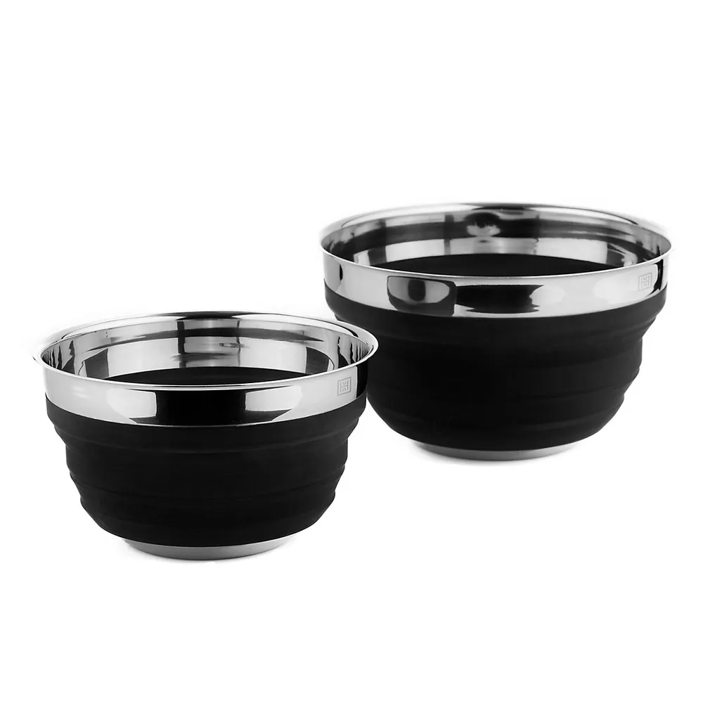 Collapsible Silicone/stainless Mixing Bowl