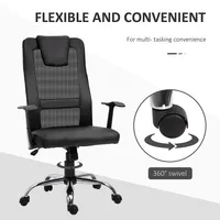 High Back Mesh Office Chair With Padded Headrest