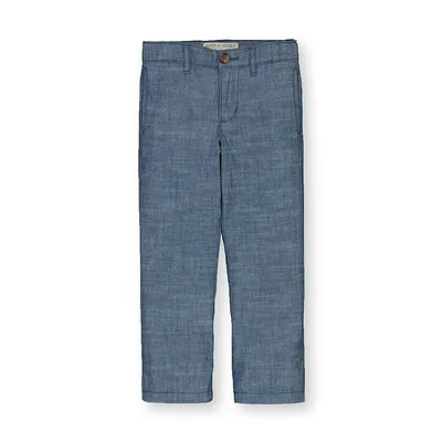Boys Chambray Suit Pant
