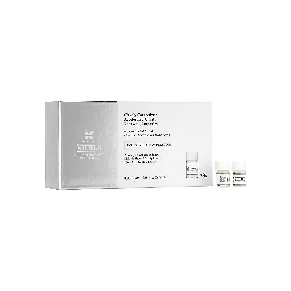 Ensemble d'ampoules de renouvellement de pureté accéléré Clearly Corrective, 28 ampoules