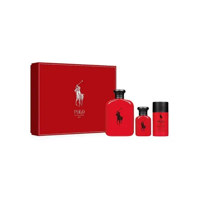 Ensemble-cadeau parfumé de la fête des Pères Polo Red, 3 produits, valeur de 205 $