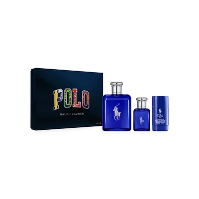 Polo Blue Eau De Toilette 3-Piece Gift Set