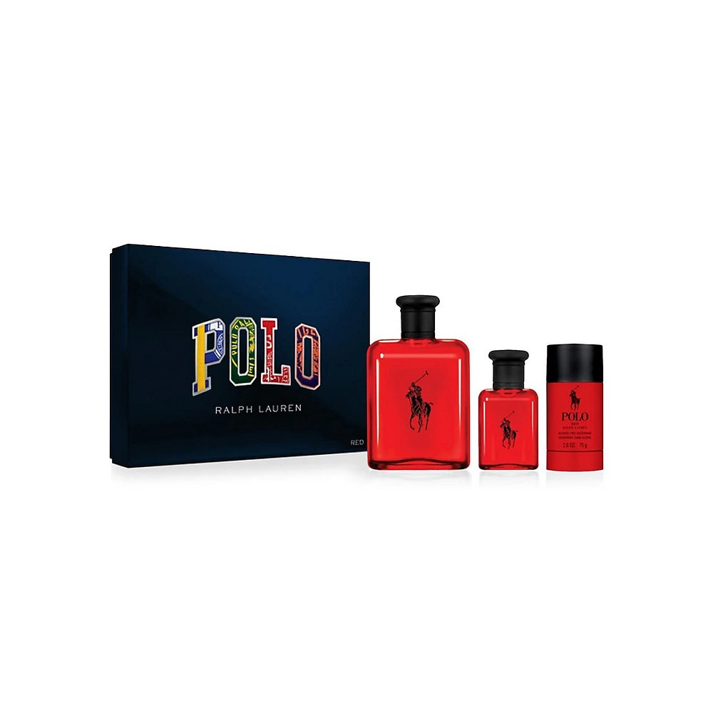 Polo Red Eau de Toilette 3-Piece Gift Set