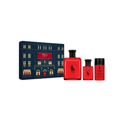 Polo Red Eau De Toilette 3-Piece Holiday Set - $218 Value