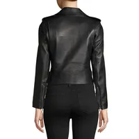 Vega Leather Biker Jacket