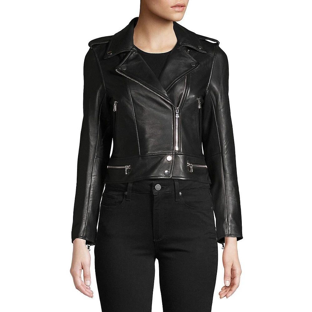 Vega Leather Biker Jacket