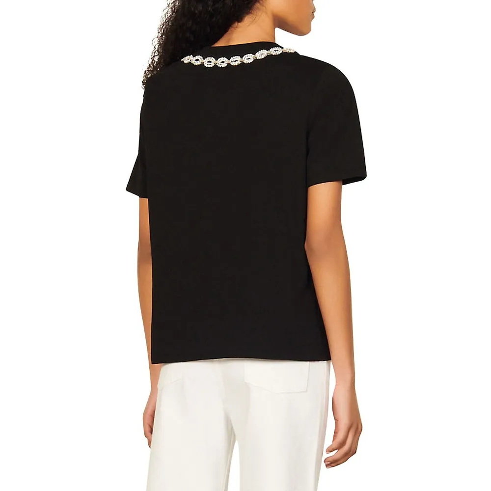 Merlin Embellished Roundneck T-Shirt