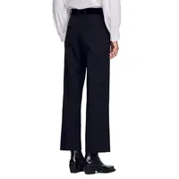 Poete Velvet-Waistband Trousers