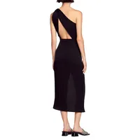 Capricorne One-Shoulder Midi Sheath Dress