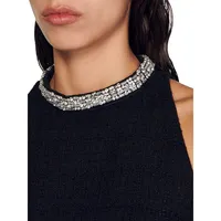 Dorinna Textured Mini Necklace Dress