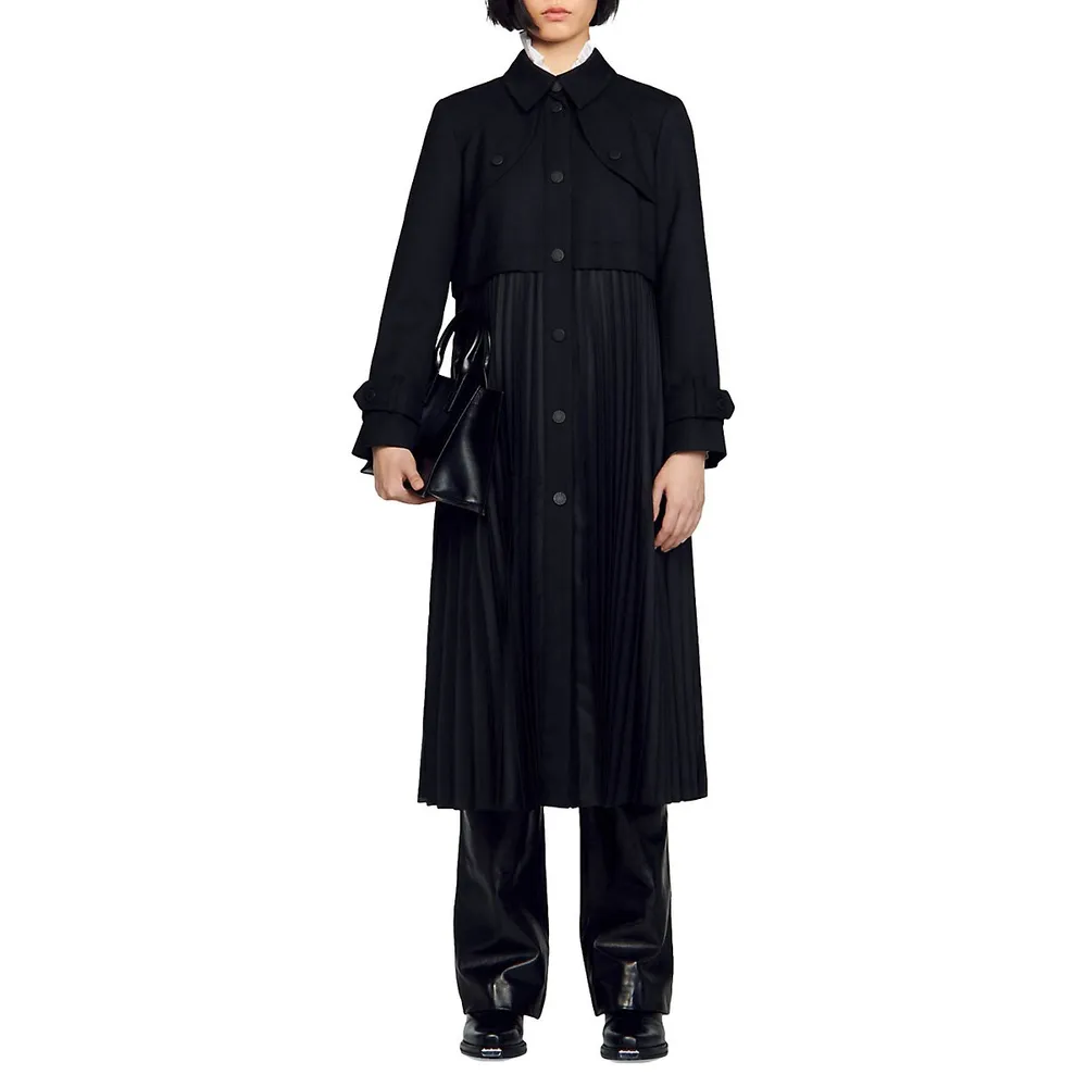 Samy Empire Pleated Coat