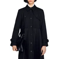 Samy Empire Pleated Coat