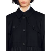 Samy Empire Pleated Coat