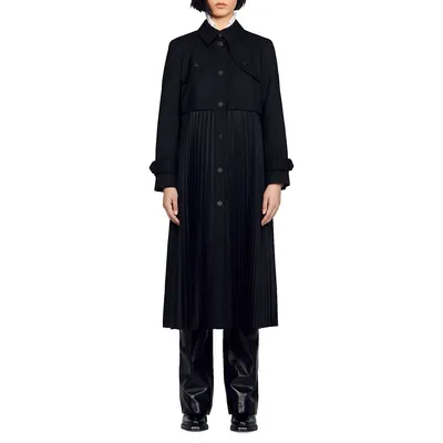 Samy Empire Pleated Coat