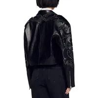 Mariah Studded Leather Jacket