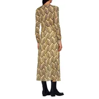 Tannya Paisley-Print Gathered Maxi Dress