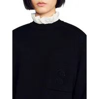 Lucien Monogram Pocket Sweater