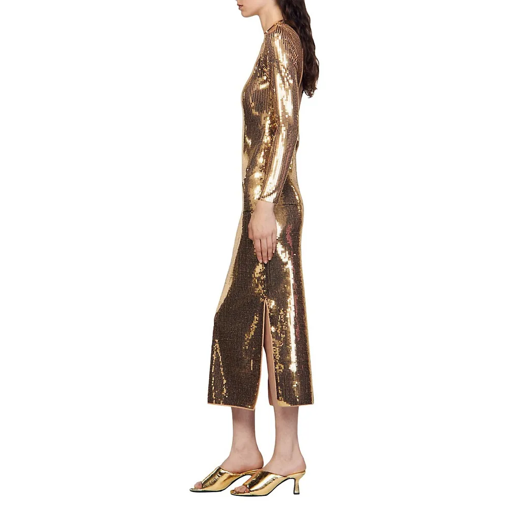 Ciara Midi Sequin Party Dress