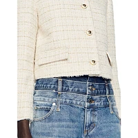 Zally Twill Cropped Blazer