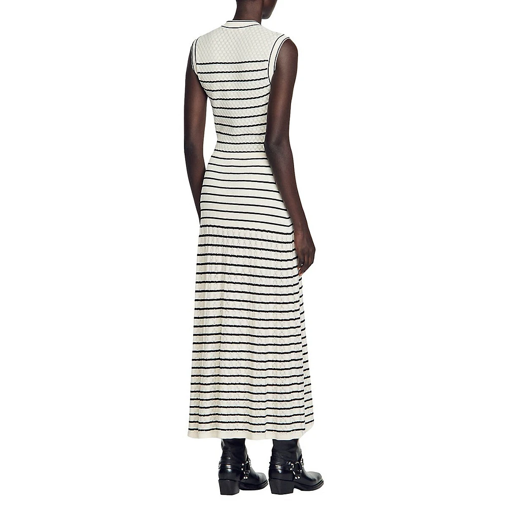 Molina Striped Midi Dress