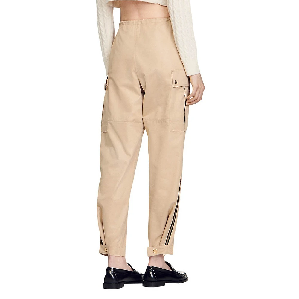 Kilyan Zip-Leg Cargo Lantern Pants