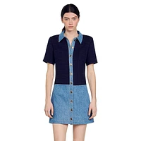 Brooke Tweed & Denim Dress