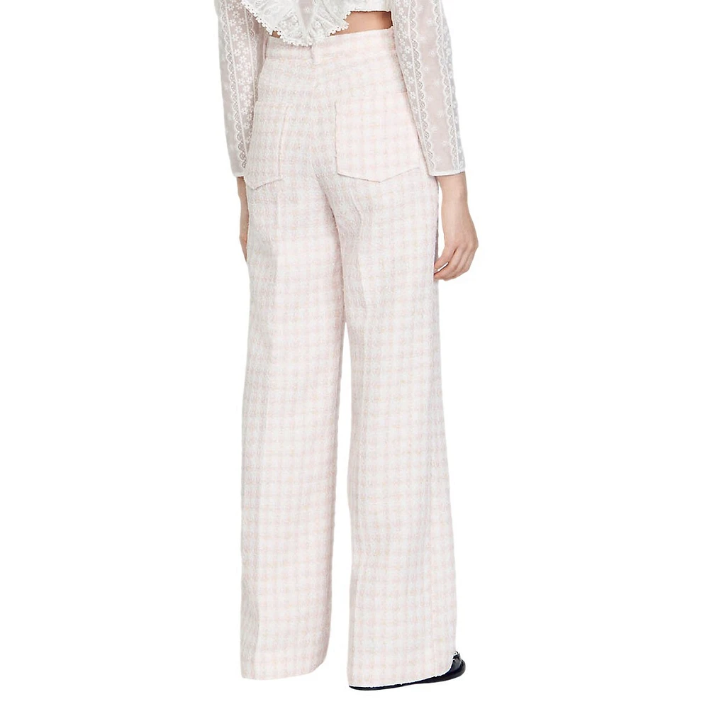 Lian Tweed Flared Pants