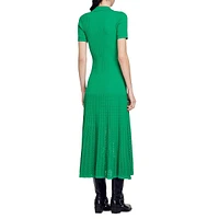 Lorel Textured Knit Midi Dress