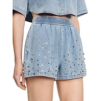 Tyson Embellished Denim Shorts