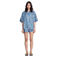 Anja Floral Silk Shirt