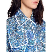 Anja Floral Silk Shirt