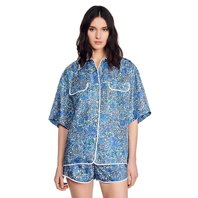 Anja Floral Silk Shirt