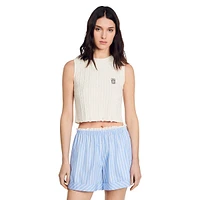 Stitch Gathered Stripe Shorts