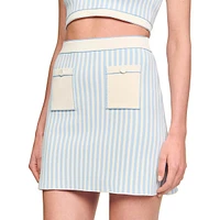 Aussna Striped Skirt