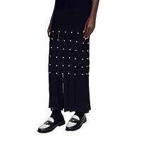 Gildana Embellished Knit Maxi Dress