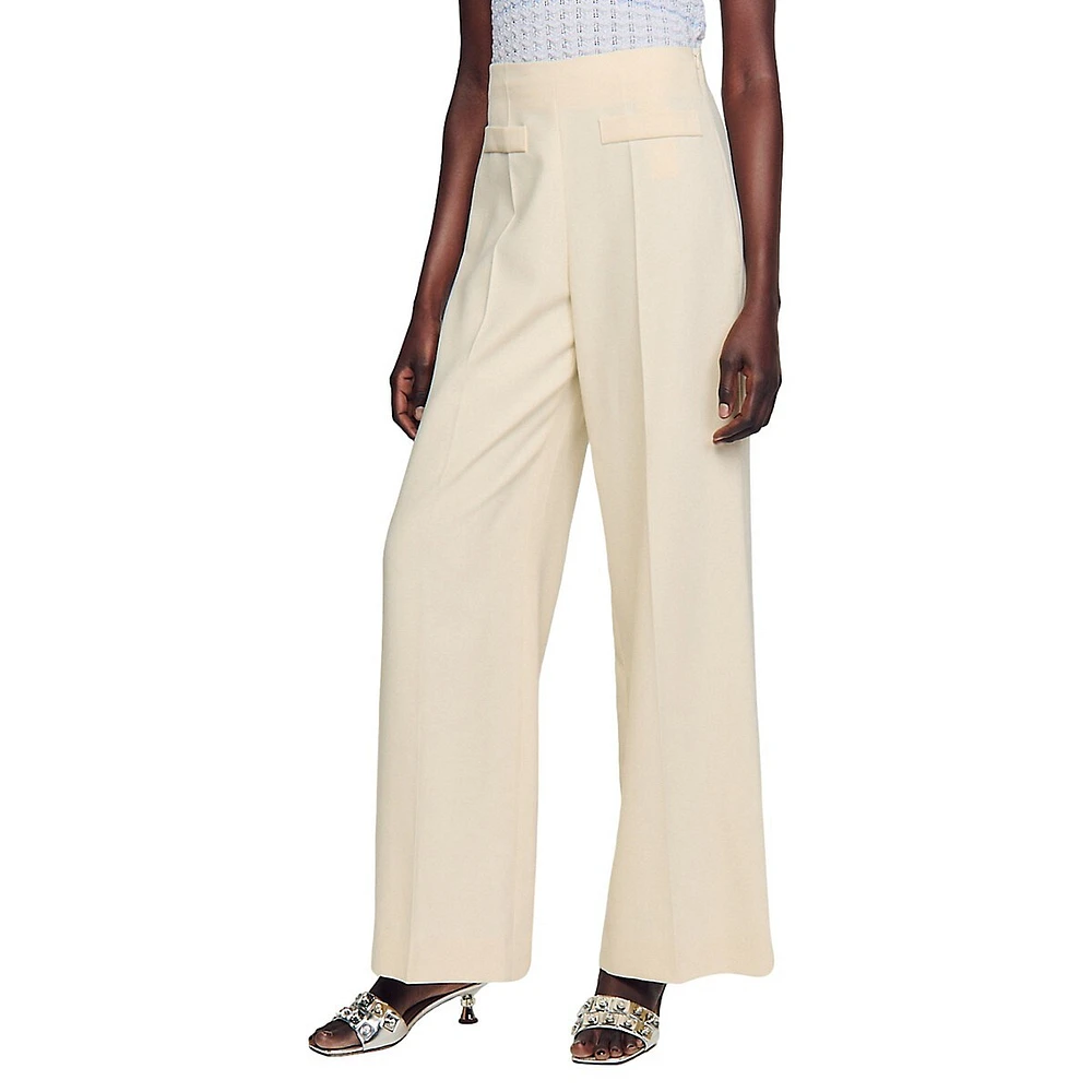 Bonn Wide-Leg Dress Pants