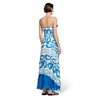 Zarelle Ruffled Print Gown