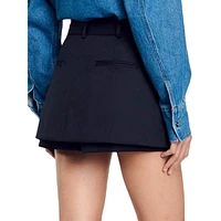 Leo Wool-Blend Skort