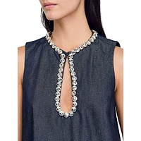 Twiggy Embellished Denim Dress