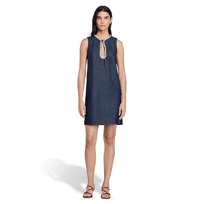 Twiggy Embellished Denim Dress