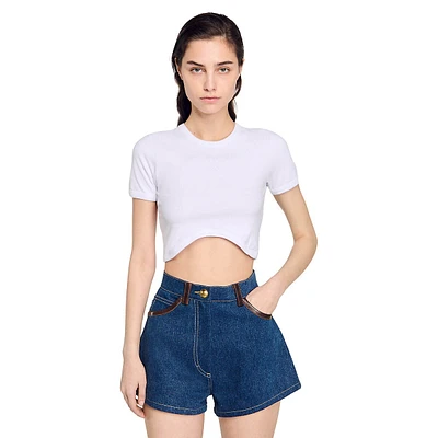 Timeless Contour-Crop T-Shirt