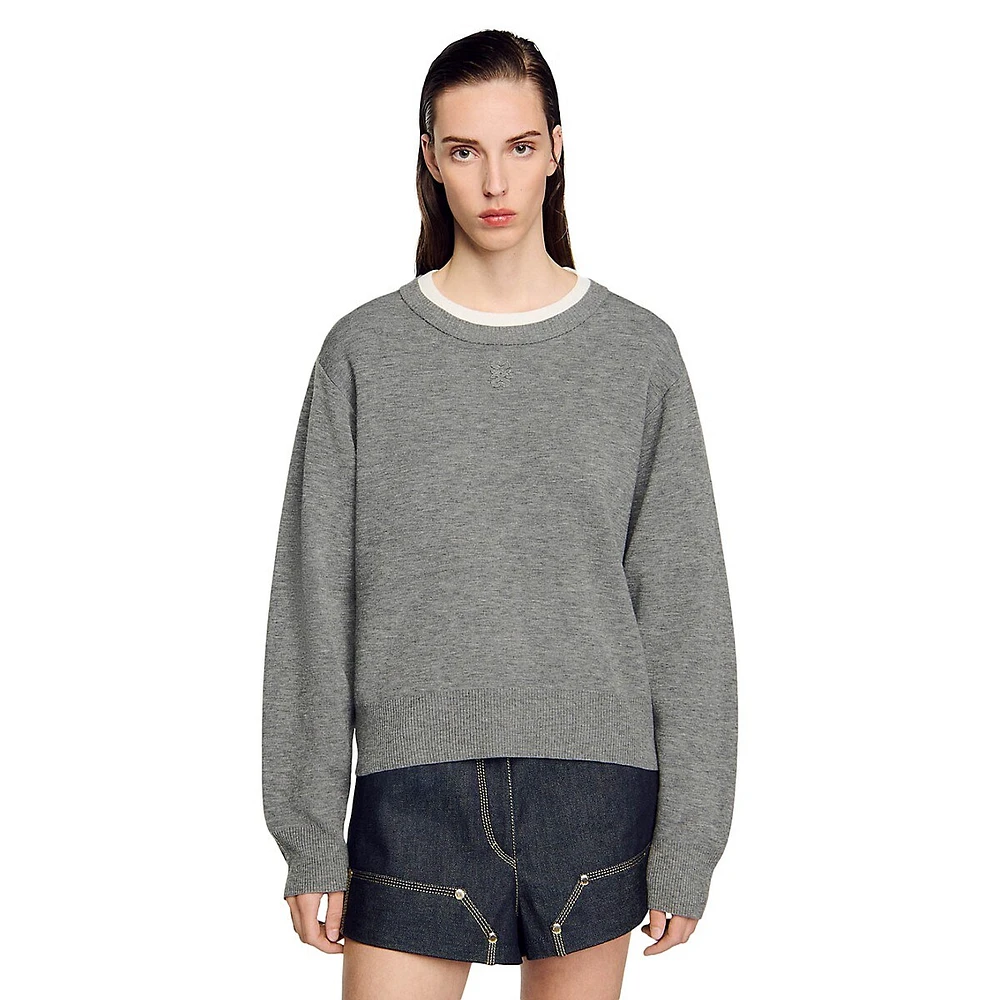 Nimbus Contrast-Collar Sweatshirt