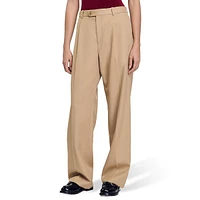 Monny Wool-Blend Wide-Leg Dress Pants