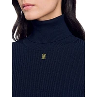 Eline Textured Turtleneck Sweater