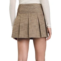 Cary Pleated Buckle Mini Skirt